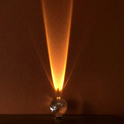 Lampa Stołowa Szklana Crystal Sunset Sky, Unikalny Design, Wysokiej Jakości Materiały, Idealna do Salonów i Biur 2
