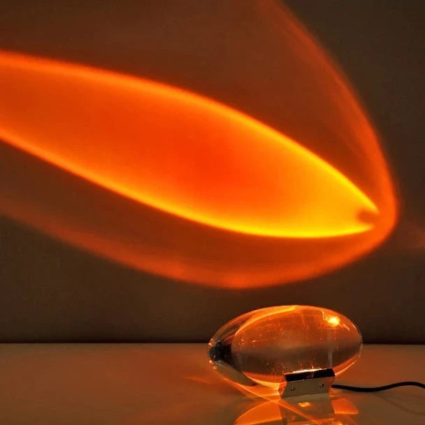 Lampa Stołowa Szklana Crystal Sunset Sky, Unikalny Design, Wysokiej Jakości Materiały, Idealna do Salonów i Biur 4