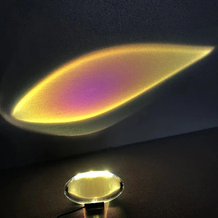 Lampa Stołowa Szklana Crystal Sunset Sky, Unikalny Design, Wysokiej Jakości Materiały, Idealna do Salonów i Biur 7