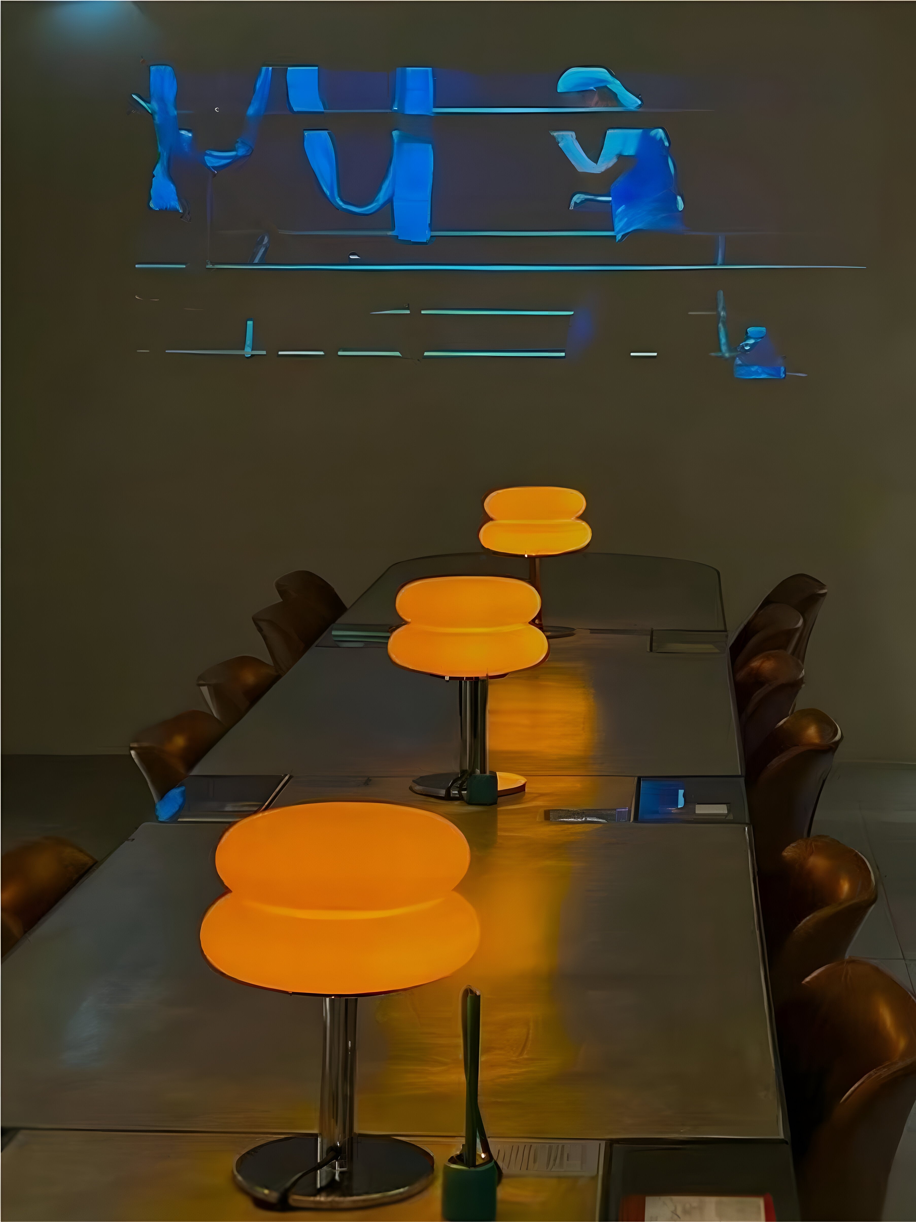 Lampa Stołowa Szklana Macaron – Elegancka Lampa do Salonu z Regulowanym Oświetleniem E27, Kolorowa 12W 7