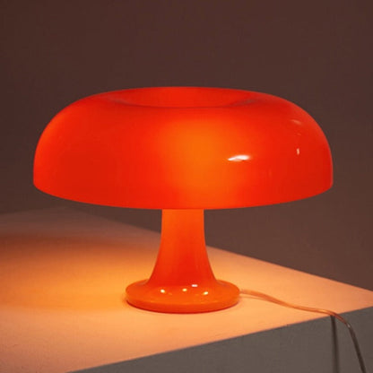 Lampa Stołowa Szklana w Kształcie Grzyba – Elegancki Design do Salonu, Przytulne Światło, 10W, USB, 30x20 cm 2