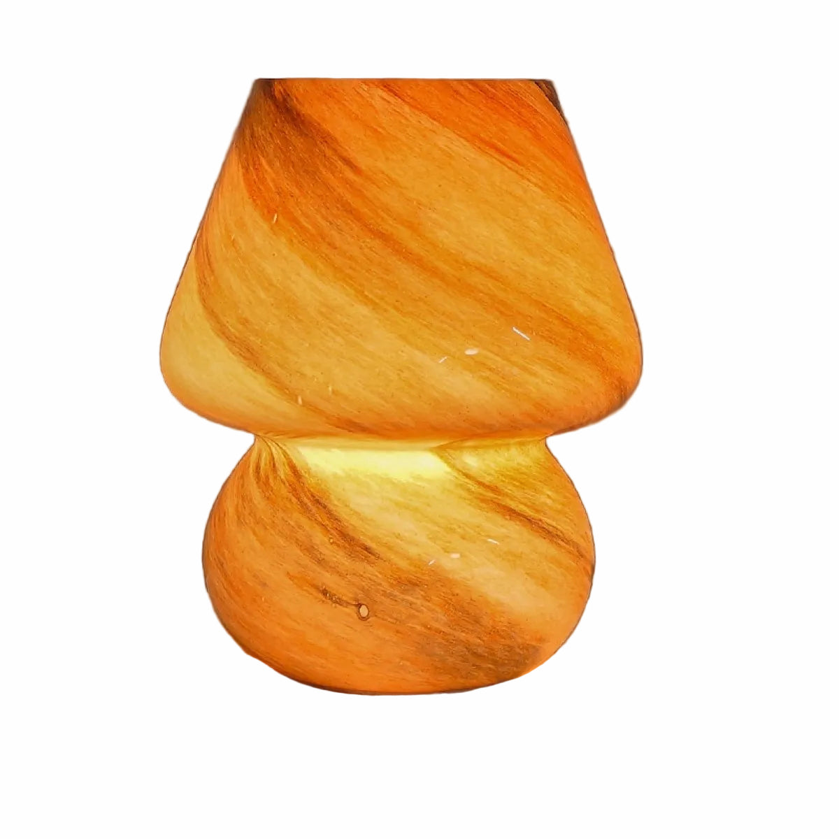 Lampa Stołowa Szklana w Kształcie Grzyba – Retro Lampy Stołowe do Salonu i Sypialni z Regulowanym Oświetleniem 11