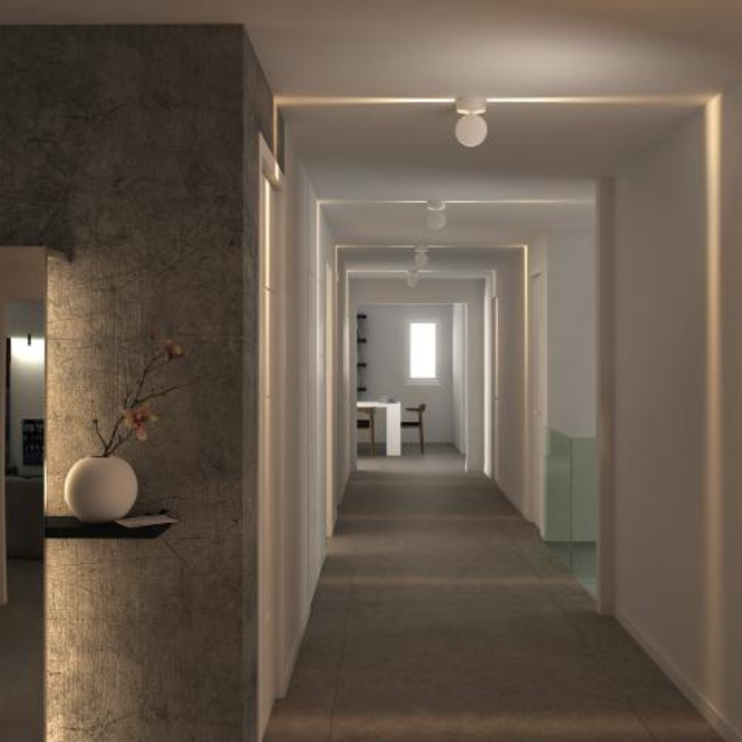 Lampa Sufitowa LED LichtOrbit 360 z Obracanym Głowicą, IP65, Nowoczesna do Wnętrz i na Zewnątrz, 3000K, 230 Lumenów 5