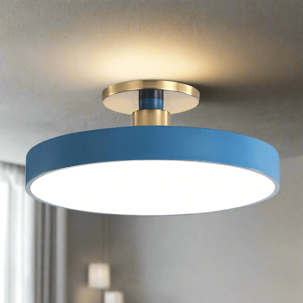 Lampa Sufitowa Minimalistyczna z Akrylu, Półspiralna Konstrukcja – Idealna do Salonu i Sypialni, Energooszczędna Lampy LEDowe Sufitowe 1