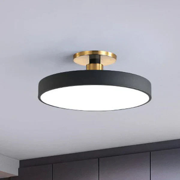 Lampa Sufitowa Minimalistyczna z Akrylu, Półspiralna Konstrukcja – Idealna do Salonu i Sypialni, Energooszczędna Lampy LEDowe Sufitowe 4