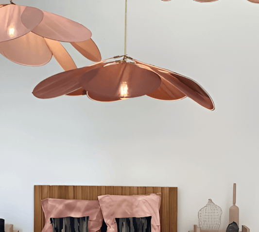 Lampa Wisząca FloryVint z Kwiatowym Wzorem – Elegancka Lampa do Salonu i Nad Stół, Tekstylna, Ciepłe Światło 1