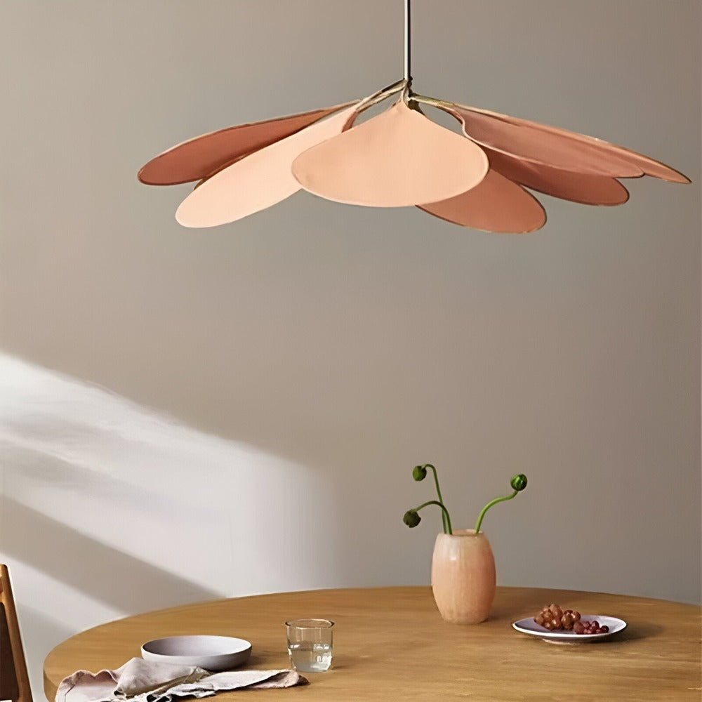 Lampa Wisząca FloryVint z Kwiatowym Wzorem – Elegancka Lampa do Salonu i Nad Stół, Tekstylna, Ciepłe Światło 6