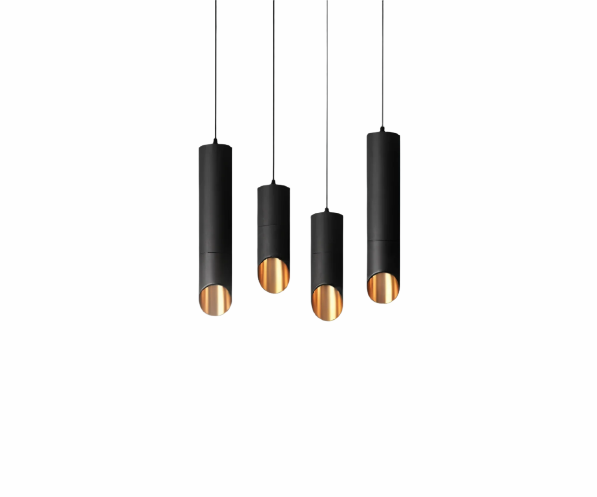 Lampa Wisząca LED Uniqlux Tube – Nowoczesna Lampa do Salonu, Czarna/Biała, Oszczędna w Energii, Idealna Nad Stół 0