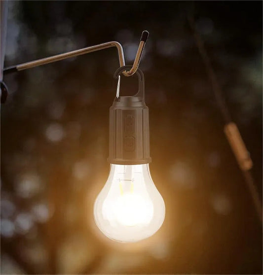 Lampa Wisząca LED z Ładowaniem USB – Nowoczesna, Przezroczysta, Idealna do Biwakowania i Dekoracji Ogrodowej, 3 Poziomy Jasności 1