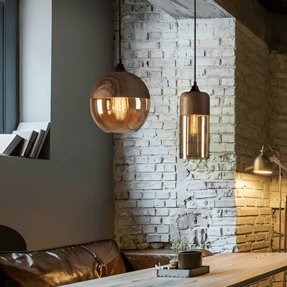 Lampa Wisząca Nordic Gleam z Retro Szkłem – Nowoczesna Lampa do Salonu, Elegancka Lampa nad Stół w Stylu Loftowym 4