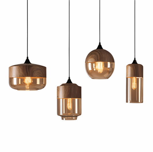 Lampa Wisząca Nordic Gleam z Retro Szkłem – Nowoczesna Lampa do Salonu, Elegancka Lampa nad Stół w Stylu Loftowym 6