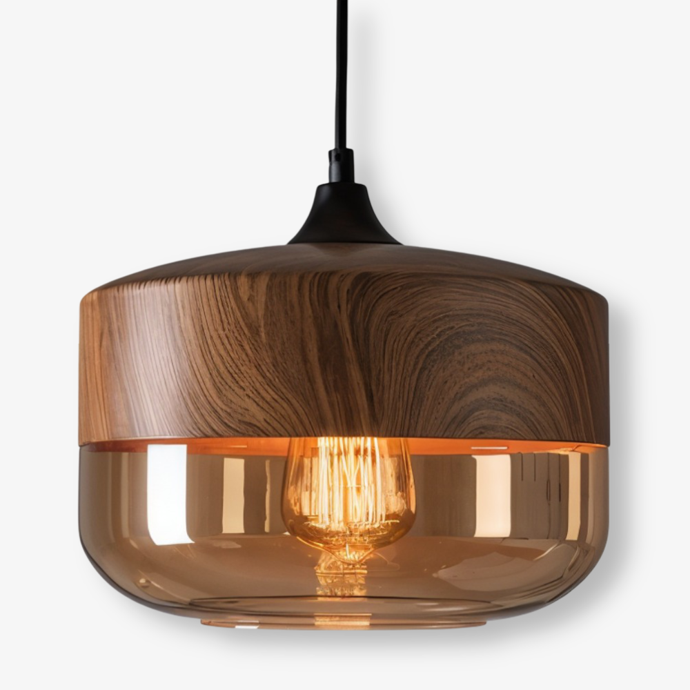 Lampa Wisząca Nordic Gleam z Retro Szkłem – Nowoczesna Lampa do Salonu, Elegancka Lampa nad Stół w Stylu Loftowym 9
