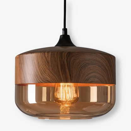 Lampa Wisząca Nordic Gleam z Retro Szkłem – Nowoczesna Lampa do Salonu, Elegancka Lampa nad Stół w Stylu Loftowym 9