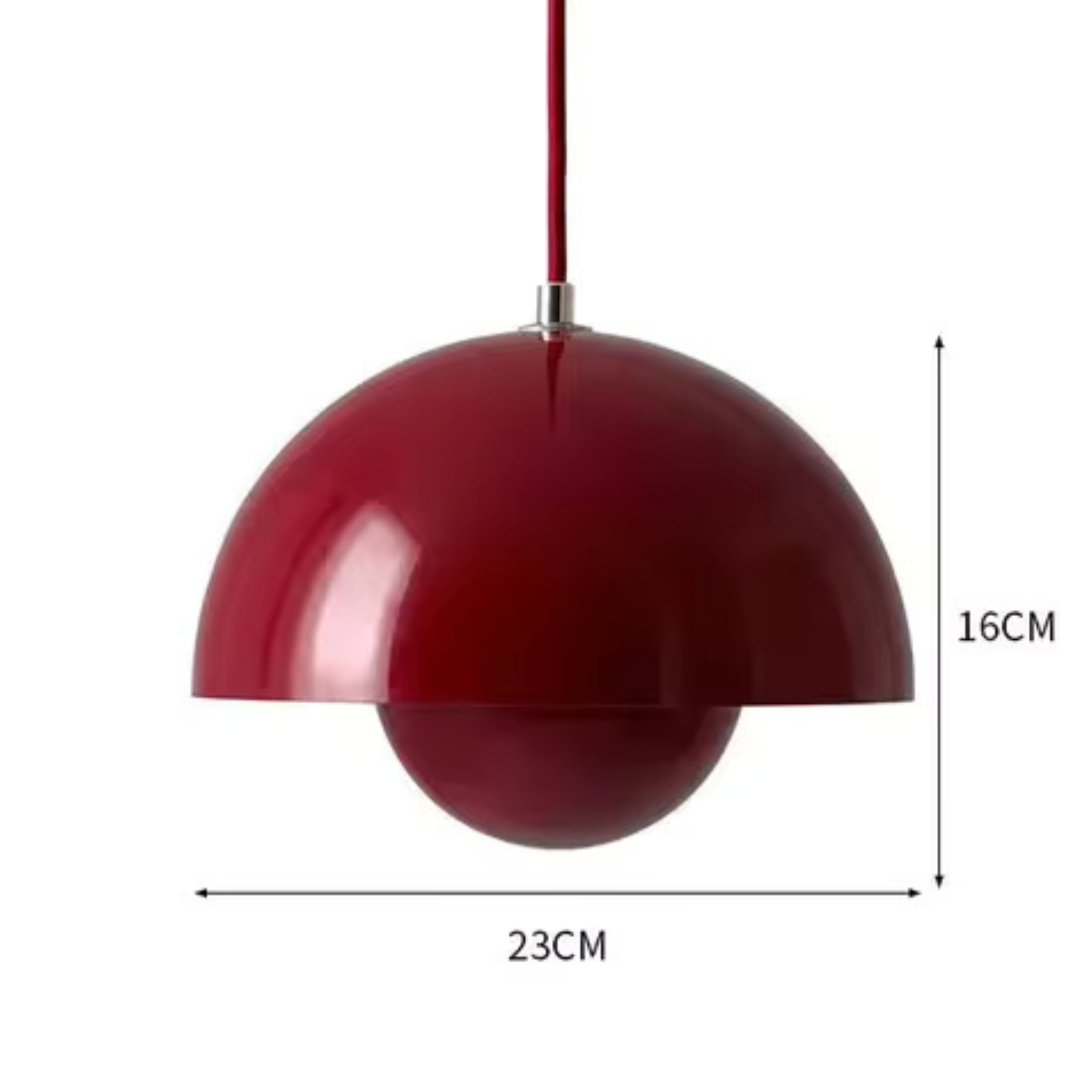 Lampa Wisząca Orbis z Regulacją Jasności – Wielokolorowa Metalowa Lampa do Salonu, Idealna nad Stół, Energooszczędna LED 13