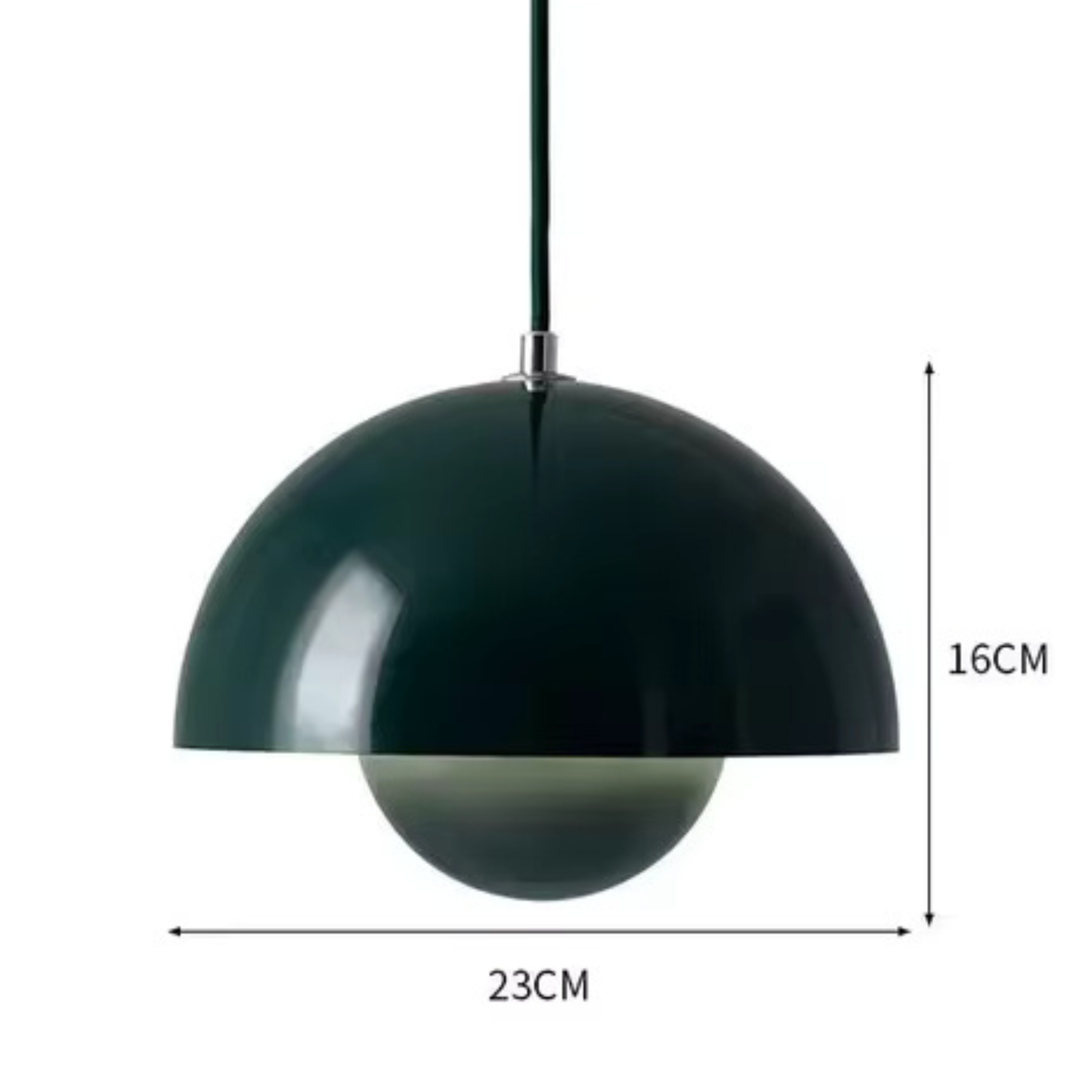 Lampa Wisząca Orbis z Regulacją Jasności – Wielokolorowa Metalowa Lampa do Salonu, Idealna nad Stół, Energooszczędna LED 14
