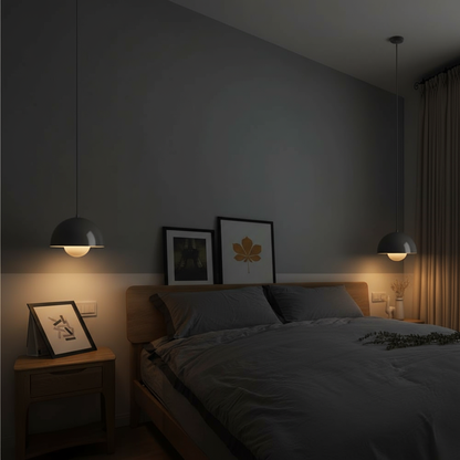 Lampa Wisząca Orbis z Regulacją Jasności – Wielokolorowa Metalowa Lampa do Salonu, Idealna nad Stół, Energooszczędna LED 7