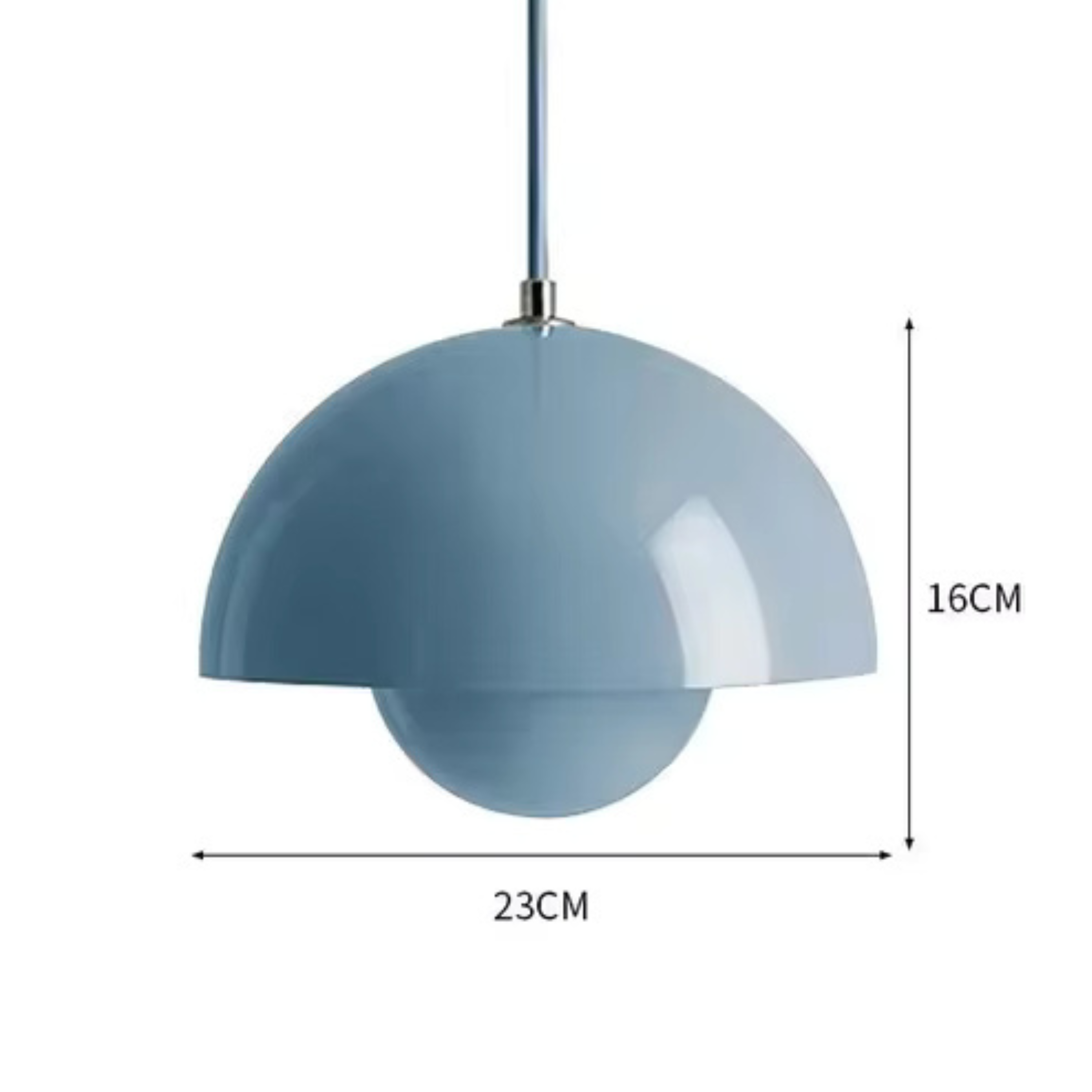 Lampa Wisząca Orbis z Regulacją Jasności – Wielokolorowa Metalowa Lampa do Salonu, Idealna nad Stół, Energooszczędna LED 9