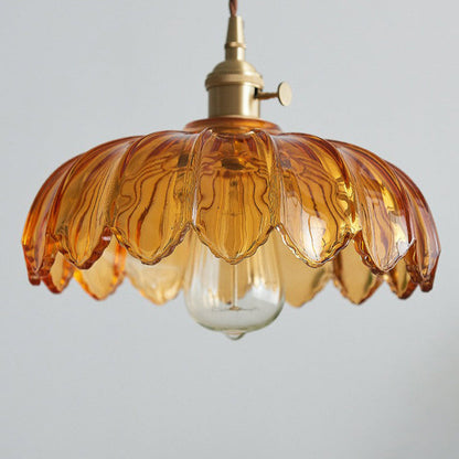 Lampa Wisząca Retro z Przezroczystego Szkła i Miedzianymi Akcentami – Nowoczesna Lampa do Salonów i Jadalni 5