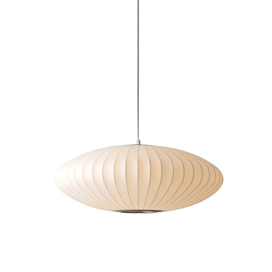 Lampa Wisząca RoundRipples z Białym Abażurem LED – Nowoczesna Lampa do Salonu, 50/60 cm, Okrągła Podsufitka 0