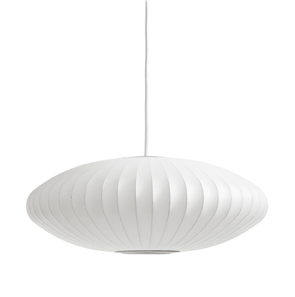 Lampa Wisząca RoundRipples z Białym Abażurem LED – Nowoczesna Lampa do Salonu, 50/60 cm, Okrągła Podsufitka 4