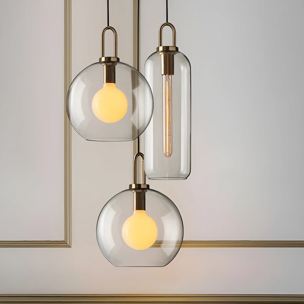 Lampa Wisząca Vintage z Szkła i Żelaza LED – Elegancka Lampa do Salonów i Żyrandoli 5
