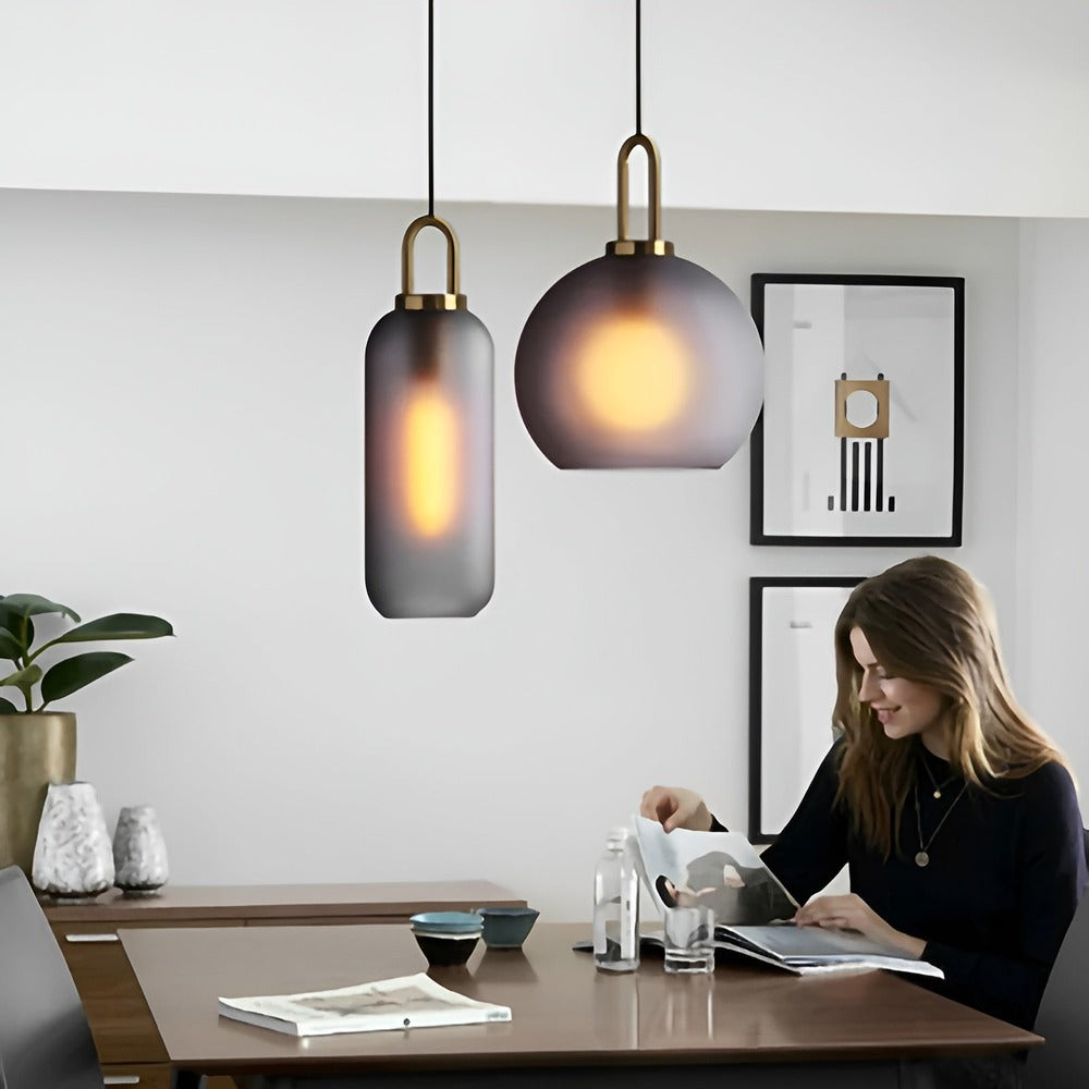 Lampa Wisząca Vintage z Szkła i Żelaza LED – Elegancka Lampa do Salonów i Żyrandoli 8