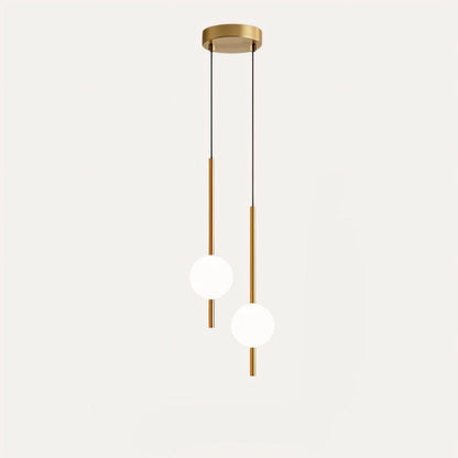 Lampa Wisząca w Skandynawskim Stylu z Metalowym i Szklanym Wykończeniem – Lampa do Salonu 10 cm x 57 cm 10