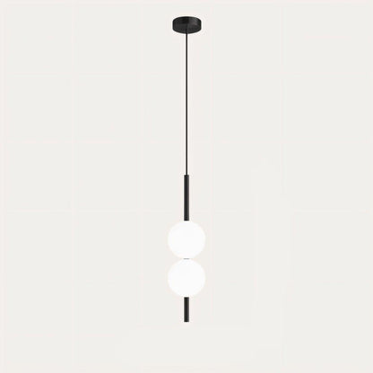 Lampa Wisząca w Skandynawskim Stylu z Metalowym i Szklanym Wykończeniem – Lampa do Salonu 10 cm x 57 cm 6