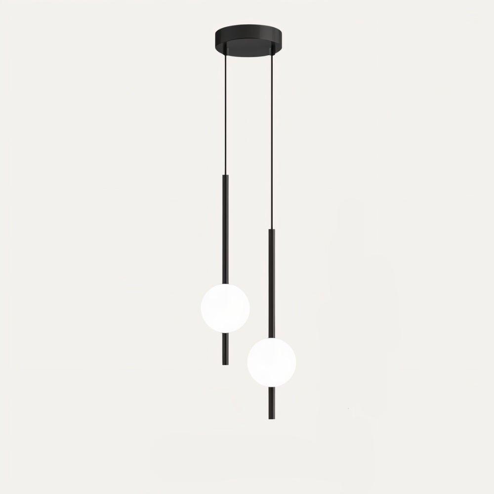 Lampa Wisząca w Skandynawskim Stylu z Metalowym i Szklanym Wykończeniem – Lampa do Salonu 10 cm x 57 cm 7