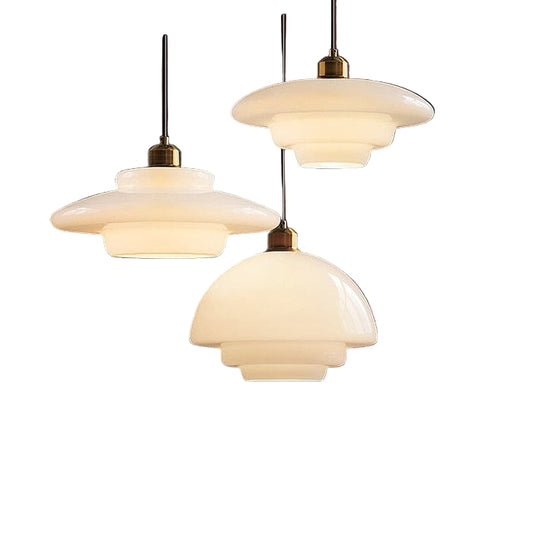Lampa Wisząca w Stylu Art Déco do Salonu nad Stół, Szklany Klosz, Regulowana Długość, Elegancka i Stylowa 11