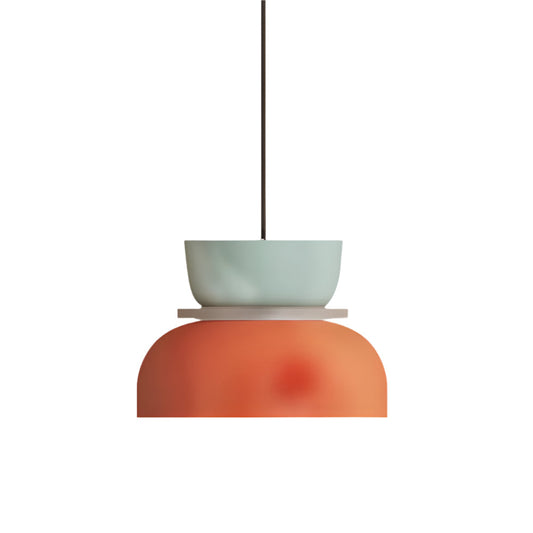 Lampa Wisząca w Stylu Skandynawskim z Pastelowymi Kolorami – Okrągła Lampa do Salonu i Nad Stół z Technologią LED 0