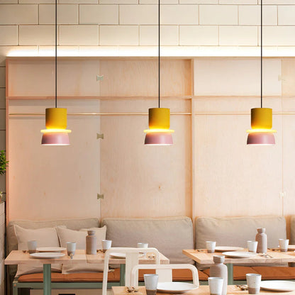 Lampa Wisząca w Stylu Skandynawskim z Pastelowymi Kolorami – Okrągła Lampa do Salonu i Nad Stół z Technologią LED 8