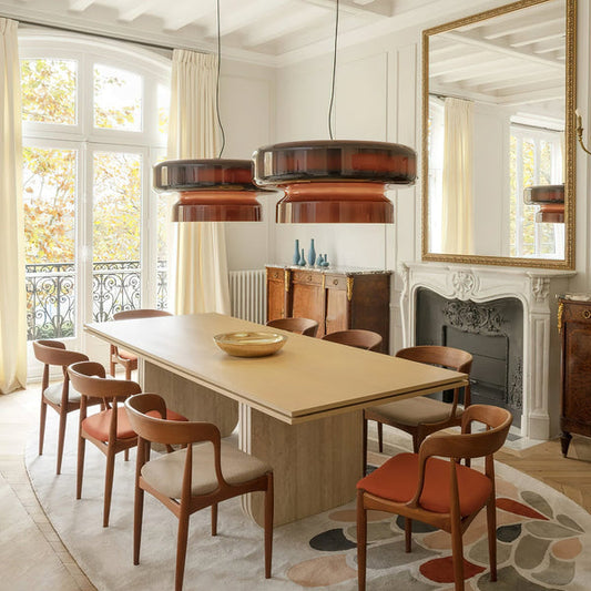 Lampa Wisząca z Ręcznie Dmuchanego Szkła – Elegancka Lampa do Salonu, Subtelne Oświetlenie, Unikalny Design 1