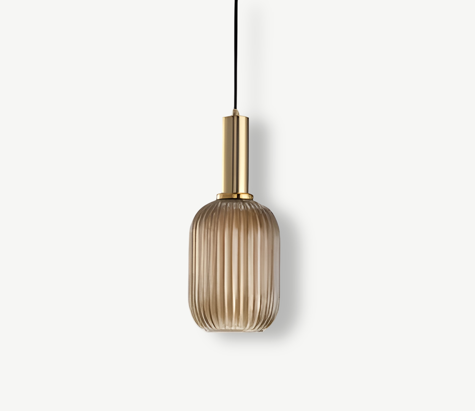 Lampa Wisząca z Ribbowanym Szkłem – Vintage Oświetlenie do Salonu, Różne Rozmiary i Kolory 0