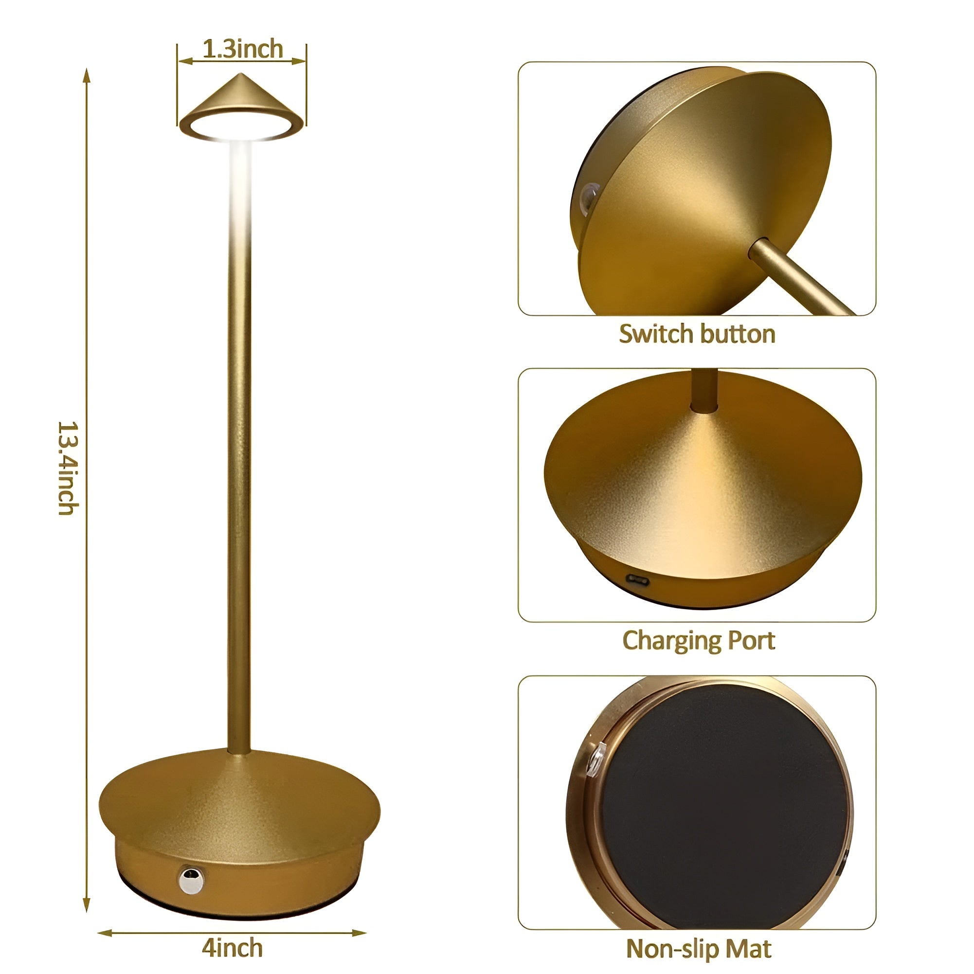 Lampa biurkowa LED z USB Type-C – Nowoczesne, energooszczędne oświetlenie do biura i domu, regulowane temperatury barwowe