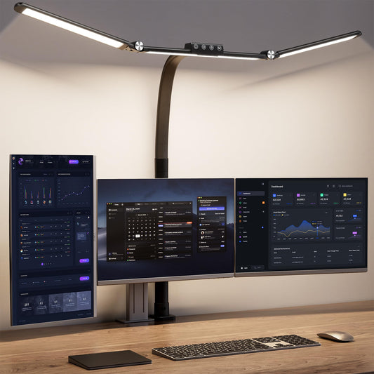 Lampa biurkowa LED z ruchomą szyjką – Ultra jasna, przyjazna dla oczu lampa na biurko do domowego biura 0