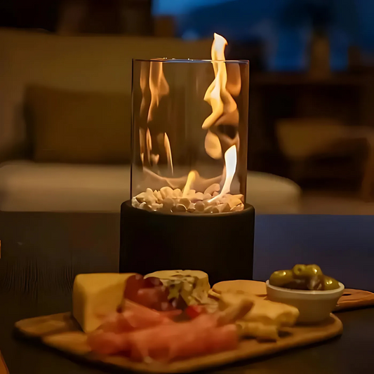 Lampa oliwna z metalu i szkła – Elegancka dekoracja do ogrodu i na balkon, przenośne oświetlenie z prawdziwym płomieniem 0