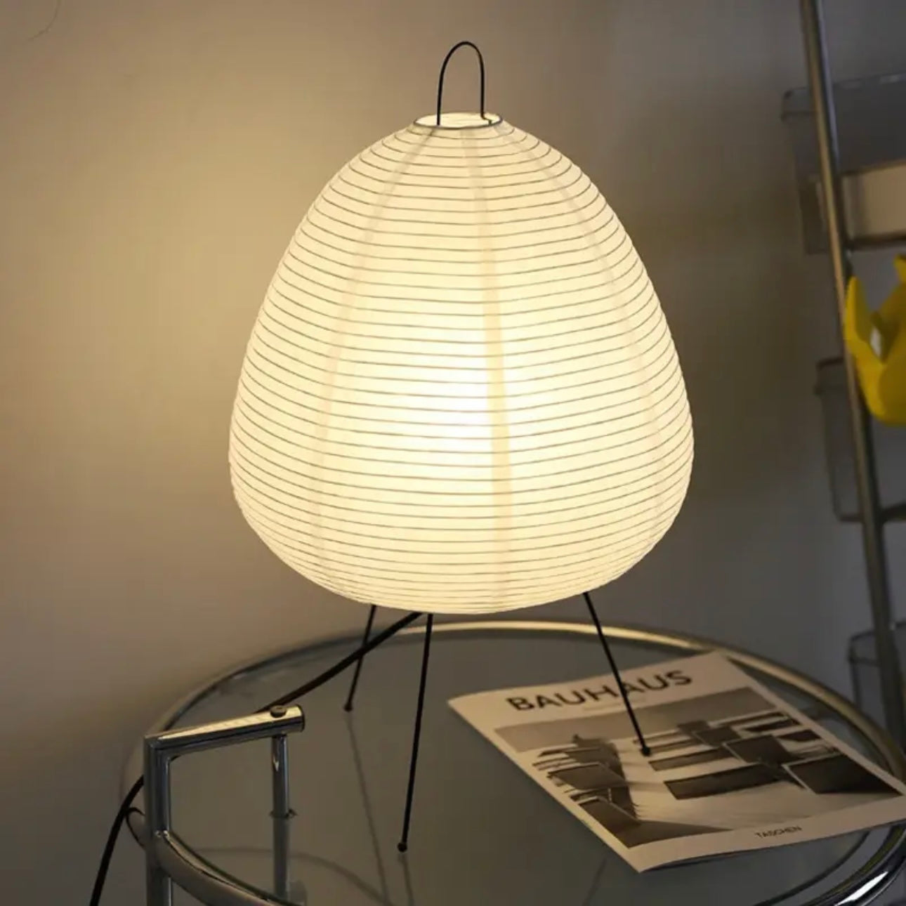 Lampa podłogowa z papieru ryżowego – Elegancki, energooszczędny dodatek do salonu i sypialni | Minimalistyczny design 4