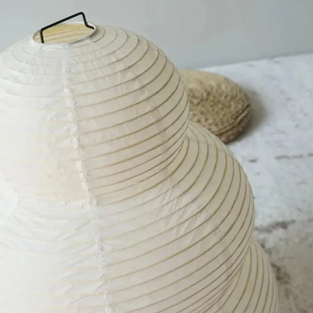 Lampa podłogowa z papieru ryżowego – Nowoczesna, elegancka lampa do salonu i sypialni, energooszczędne źródło światła E27 LED 1
