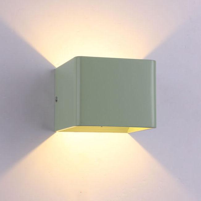 Lampa ścienna LED z aluminium – Nowoczesny kinkiet ścienny do salonu i sypialni, wielokolorowe oświetlenie, łatwy montaż 5