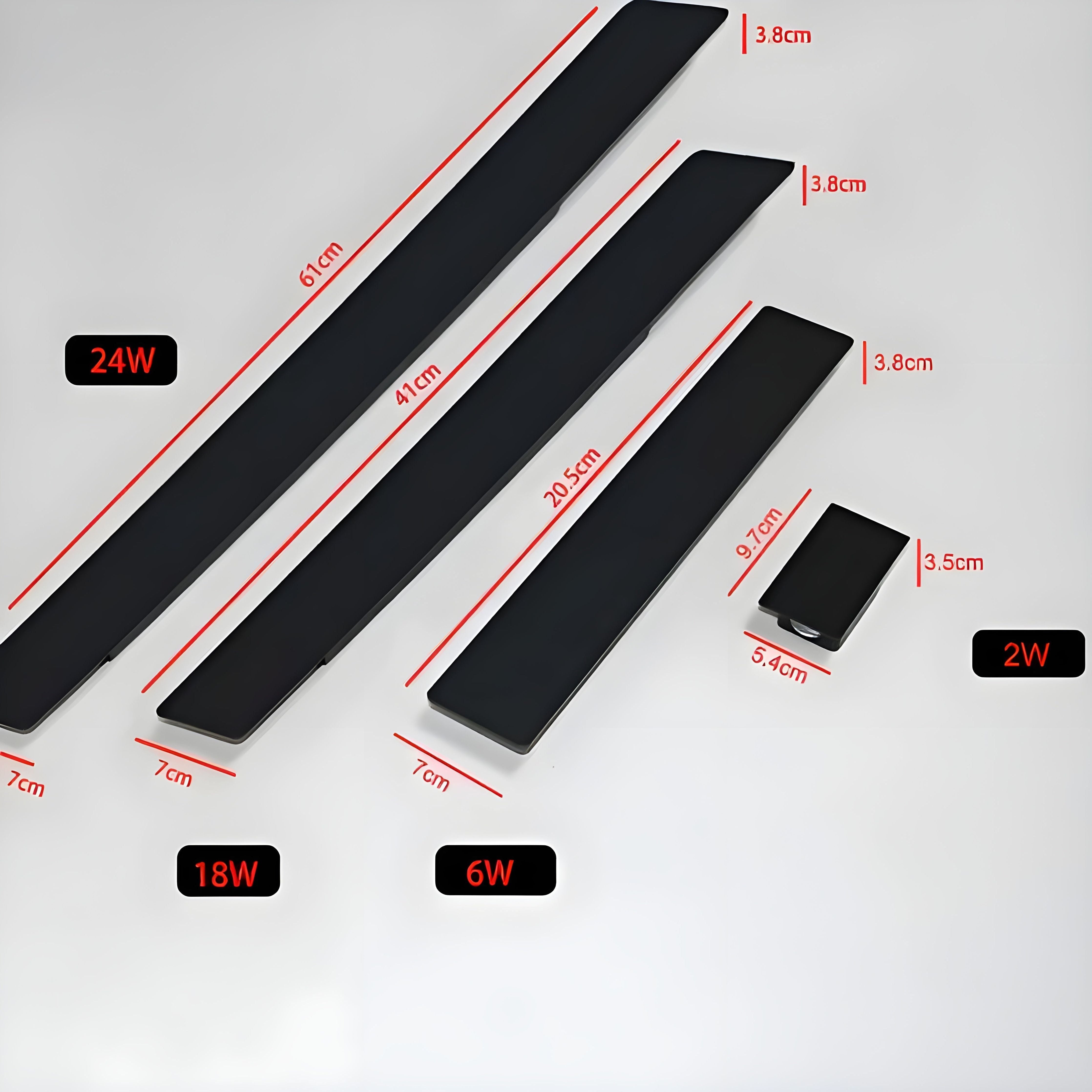 Lampa ścienna LED z aluminium – Wodoodporna lampa na zewnątrz, energooszczędna i nowoczesna do ogrodu 5