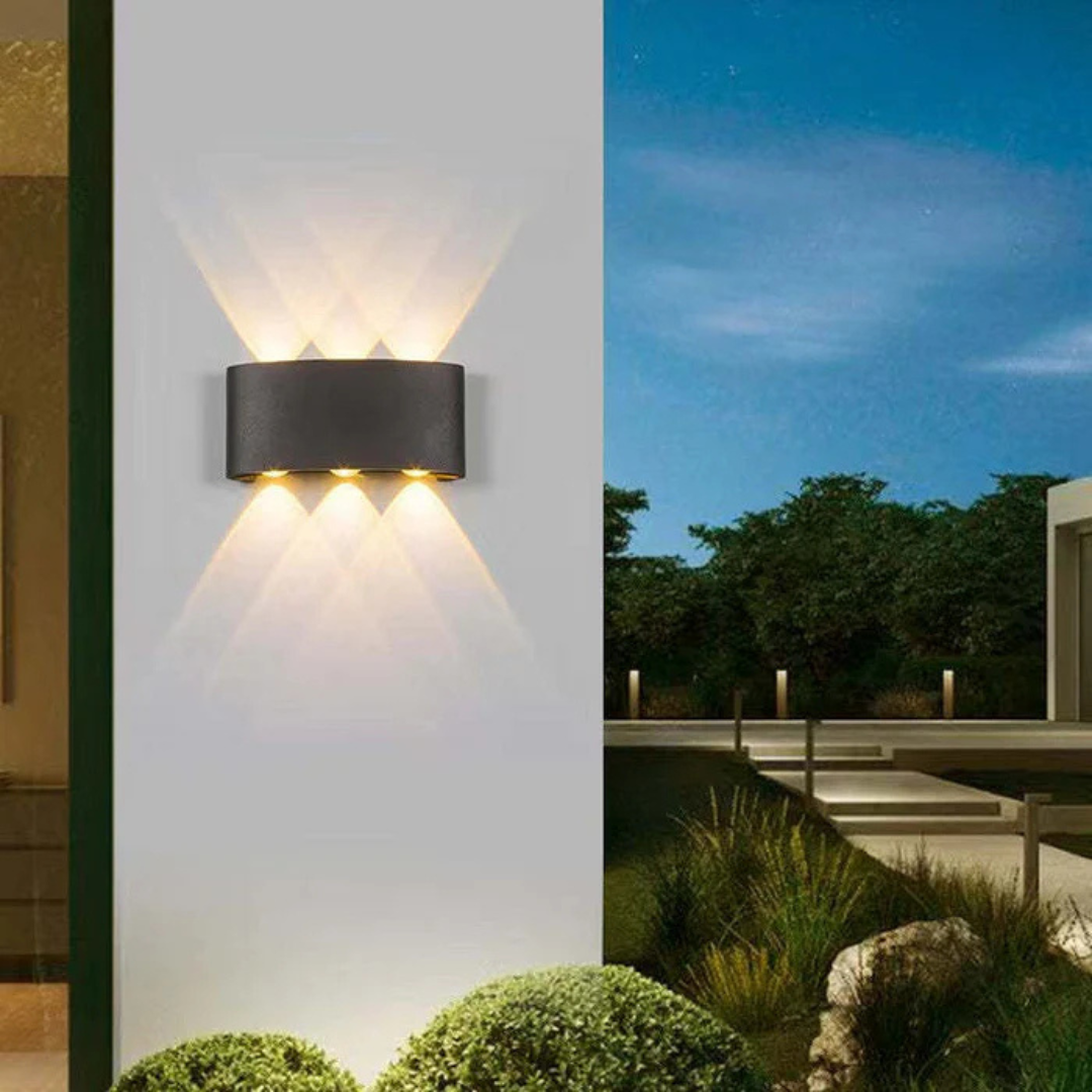 Lampa ścienna Stralix – elegancka lampa LED do użytku wewnątrz i na zewnątrz, wodoodporna i energooszczędna 3