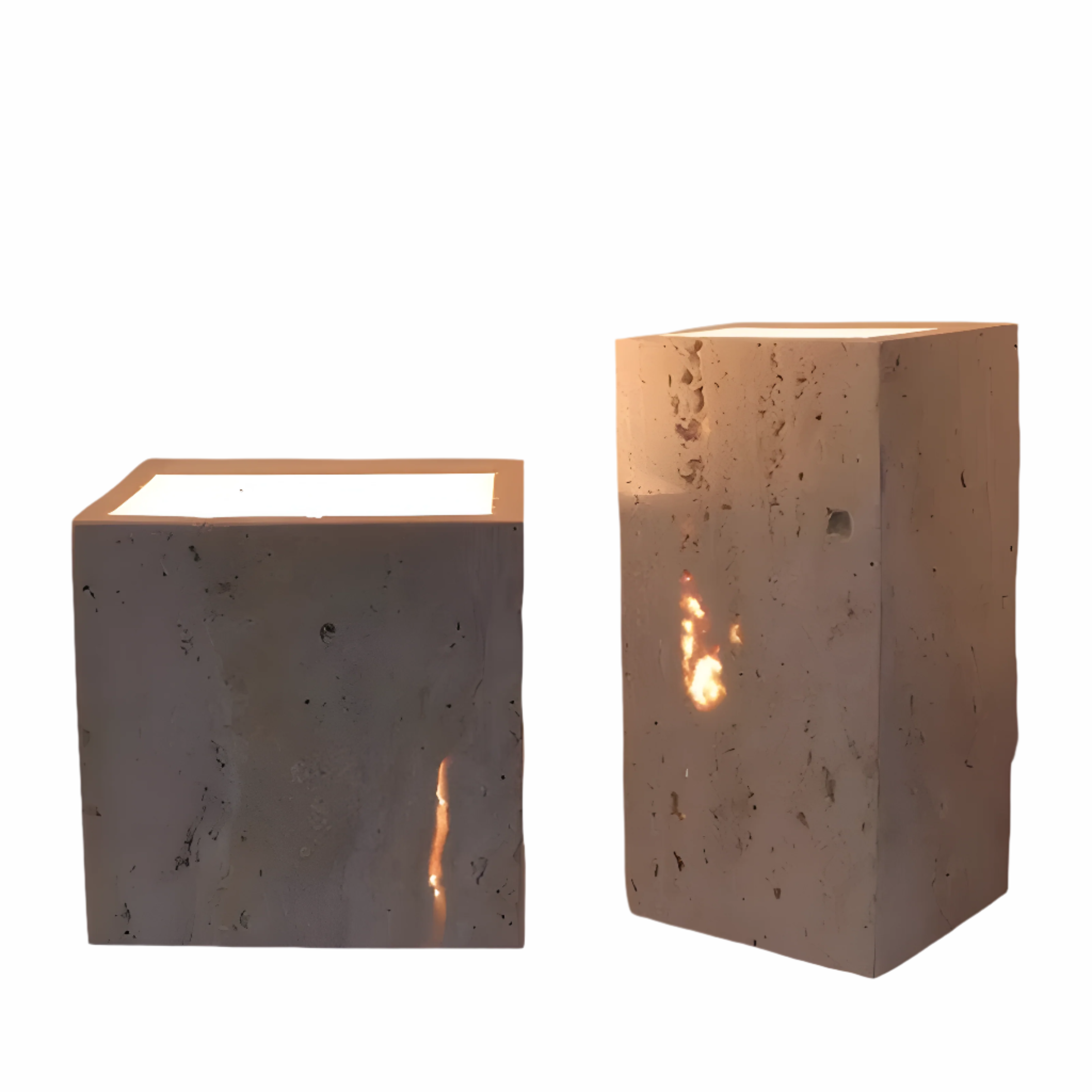 Lampa ścienna z travertynu LED – Elegancka lampa na ścianę do wnętrz i na zewnątrz, odporna na warunki atmosferyczne 1