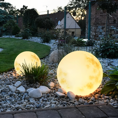Lampa solarna LunaSol Garden – magiczny księżycowy design do oświetlenia zewnętrznego [lampy solarne ogrodowe] 5