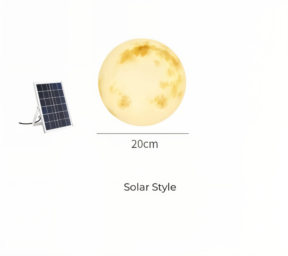 Lampa solarna LunaSol Garden – magiczny księżycowy design do oświetlenia zewnętrznego [lampy solarne ogrodowe] 8