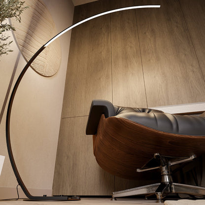 Lampa stojąca LED czarna – Nowoczesna lampa do salonu z ściemniaczem, idealna do czytania i tworzenia przytulnej atmosfery 5