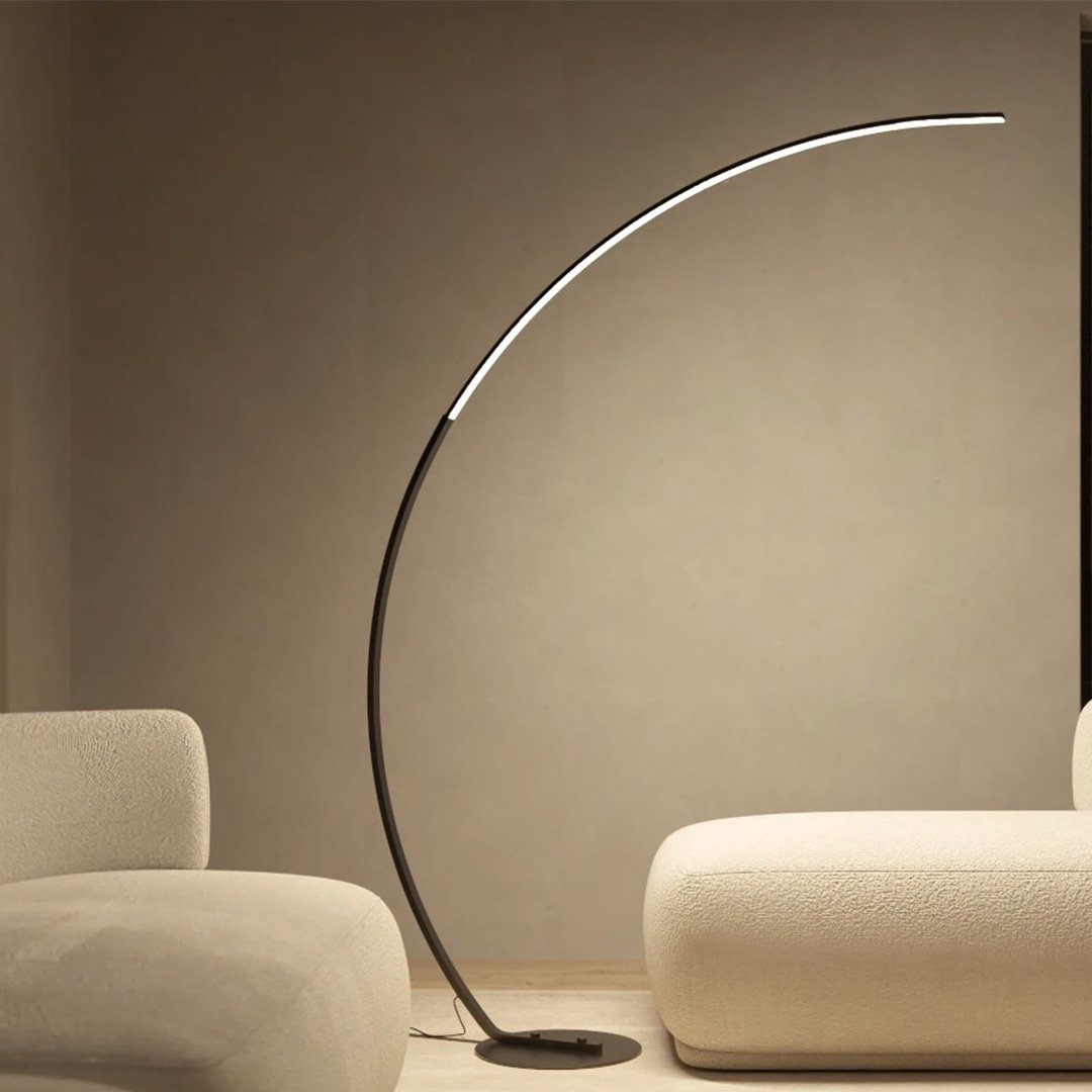 Lampa stojąca LED czarna – Nowoczesna lampa do salonu z ściemniaczem, idealna do czytania i tworzenia przytulnej atmosfery 7