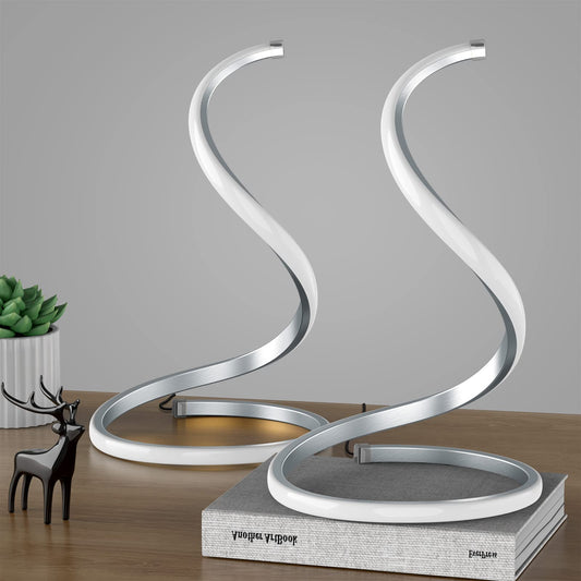 Lampa stołowa LED czarna – Nowoczesne oświetlenie do salonu, biura i sypialni z bezstopniowym przyciemnianiem i 3 trybami kolorów 2