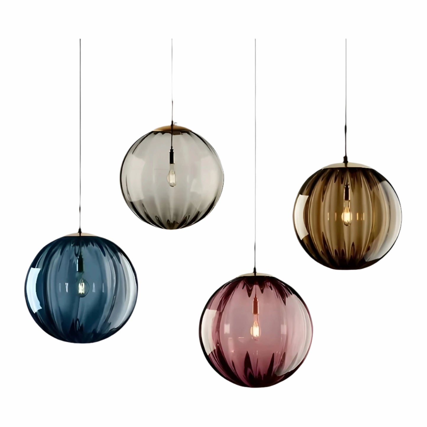 Lampa wisząca LED ze szkła – Nowoczesna lampa do salonu nad stół, elegancki design i łatwa instalacja 1