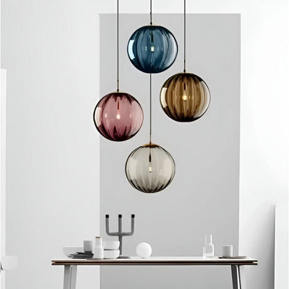 Lampa wisząca LED ze szkła – Nowoczesna lampa do salonu nad stół, elegancki design i łatwa instalacja 2